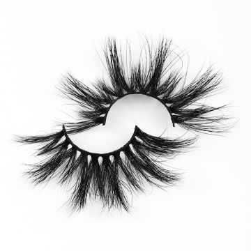 Custom Wholesale Black Cotton Band Natural Mink Eyelashes